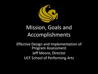 Effective Design and Implementation of Program Assessment for Student Learning Improvement