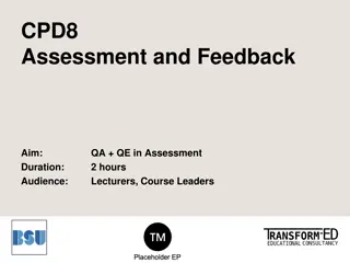 Effective Assessment Strategies for Educators and Course Leaders