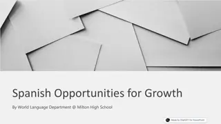 Explore Opportunities for Growth in Spanish at Milton High School