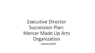 Arts Organization Succession Plan and Leadership Criteria