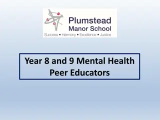 Peer Educators Training for Year 8 and 9 Students