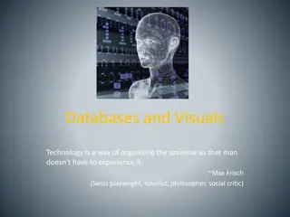 Organizing the Universe Through Databases and Visuals Technology