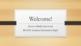 Explore Hoover Middle School and REACH Academy Information Night