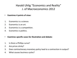 Economics and Reality Insights by Harald Uhlig