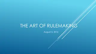 Federal Rulemaking Process: Key Components & Objectives