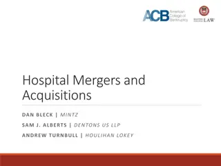 U.S. Healthcare Mergers and Acquisitions Overview
