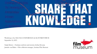 Exploring Challenges in Sharing Knowledge within Audiovisual Archives