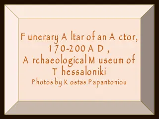 Funerary Altar of an Actor at Archaeological Museum of Thessaloniki