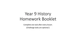 History Homework Tasks for Year 9 Students