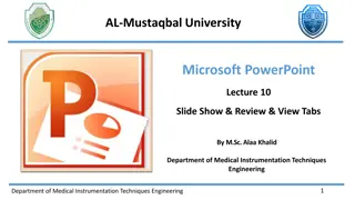 PowerPoint Slide Show, Review, and View Tabs Explained