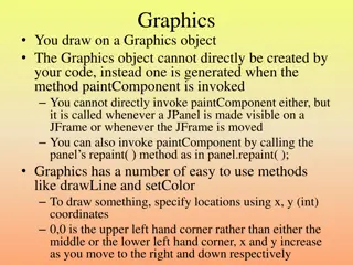 Creating Graphics Programs with Java Swing