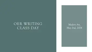 Modern Art Outlining Techniques - OER Writing Class