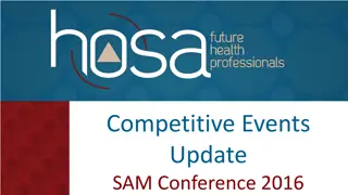 Update on Competitive Events at SAM Conference 2016