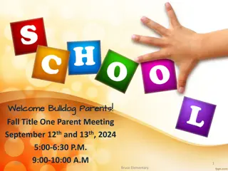 Title I Program in Education at Bruce Elementary School