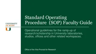 Operational Guidelines for Research and Scholarship in University Spaces