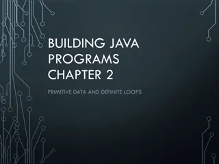 Complex Java Programming Concepts and Algorithms for Visual Output