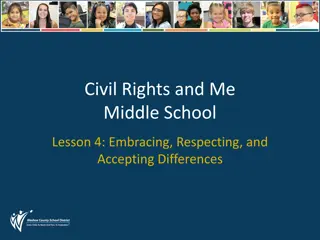 Embracing Diversity and Respecting Differences in Middle School Lesson
