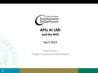 WID API: Design, Specifications, and Use Cases