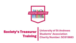 Society Treasurer Training and Responsibilities at St. Andrews University