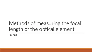 Methods for Measuring Focal Length of Optical Elements