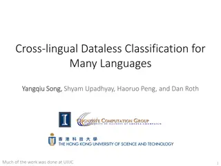 Dataless Classification Strategies in Multilingual Document Analysis