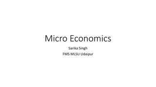 Economics: Micro and Macroeconomic Concepts