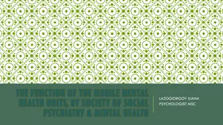 Mobile Mental Health Units in Evros and Fokida: Services and User Demographics