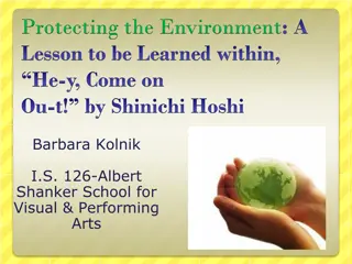 Lessons on Protecting the Environment and Developing Solutions
