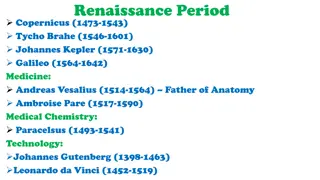 Renaissance Technological Advancements and Johann Gutenberg's Printing Press