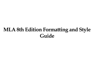 MLA 8th Edition Formatting Guide for Academic Papers