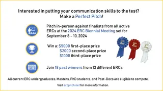 ERC Perfect Pitch Competition 2024: Showcase Your Communication Skills!
