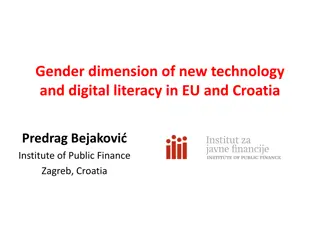 Exploring Gender Dimension of Digital Literacy in EU and Croatia