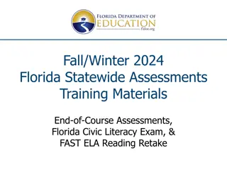 Fall Winter 2024 Florida Statewide Assessments Training Materials