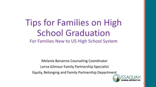 Tips for High School Graduation: Guide for Families New to US System