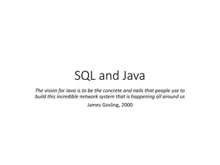 Building Network Systems with SQL and Java