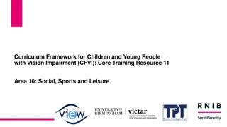 Supporting Children with Vision Impairment in Social and Leisure Activities