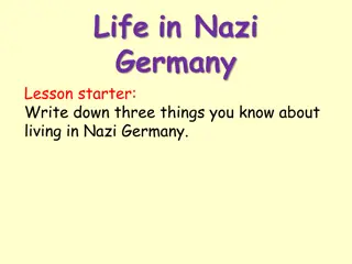 Life in Nazi Germany Through Educational Activities
