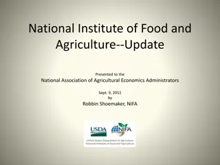 NIFA Update: Priorities, Funding Trends, and Budget Outlook