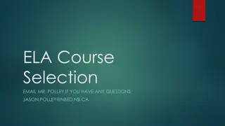 Explore ELA Course Selection Options for High School Students