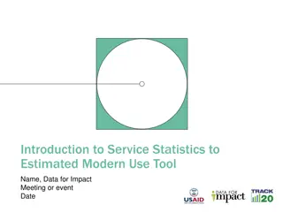 Service Statistics and Estimated Modern Use Tool