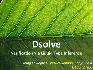 Liquid Type Inference for Verification and Data Structures