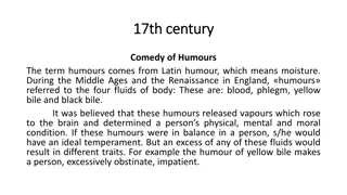 Evolution of Comedy in the 17th Century