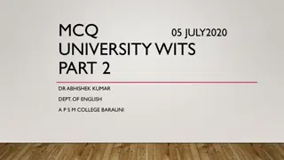 Christopher Marlowe and University Wits in English Literature