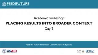 Placing Research Results in Context for Academic Discussion