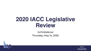 IACC Legislative Review Highlights 2020 Session in Idaho