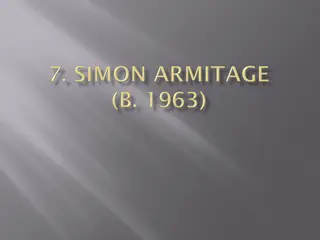 Simon Armitage: The British Poet Laureate Celebrated for Cosmic Poetry
