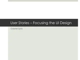 User Stories in UI Design by Gabriel Spitz