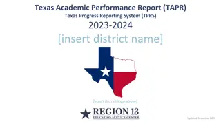 Texas Academic Performance Report 2023-2024 Overview