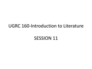 Dramatic Techniques in Literature