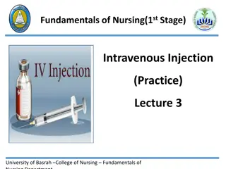 Intravenous Injection in Nursing: Methods, Uses, and Precautions